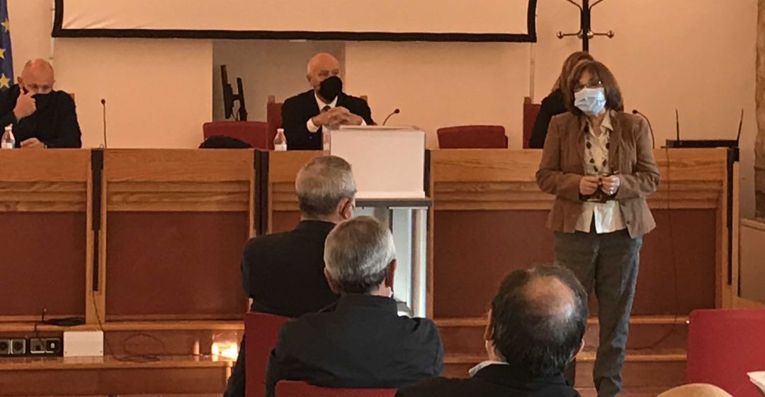 Adela Tarifa durante un acto del IEG. Adela Tarifa durante un acto del IEG.