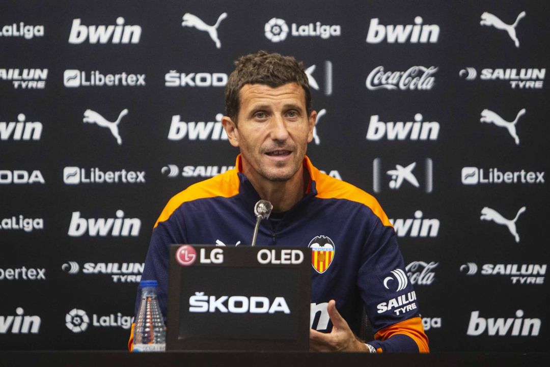 Javi Gracia en rueda de prensa Javi Gracia en rueda de prensa