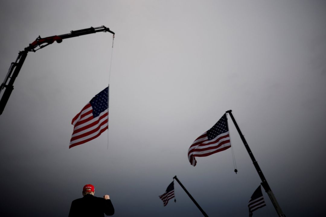 Donald Trump, durante un mitin en Michigan Donald Trump, durante un mitin en Michigan