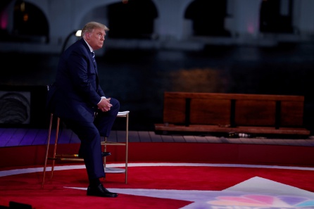 El presidente Trump durante el debate de la pasada semana El presidente Trump durante el debate de la pasada semana