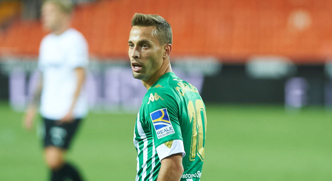 Canales, durante el partido contra el Valencia. Canales, durante el partido contra el Valencia.