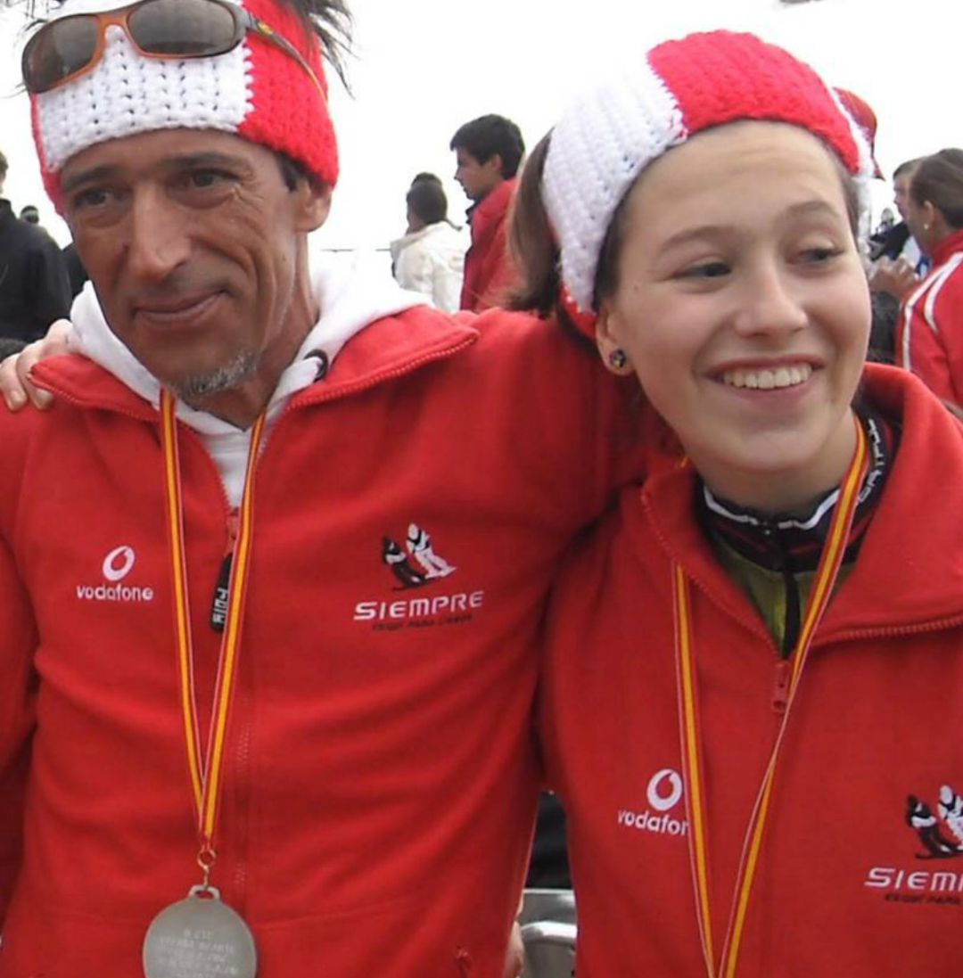 Carmen Lafuente tras conseguir el campeonato de España de esquí adaptado. Carmen Lafuente tras conseguir el campeonato de España de esquí adaptado.