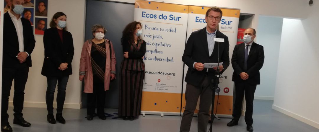 Feijóo na ONG Ecos do Sur Feijóo na ONG Ecos do Sur