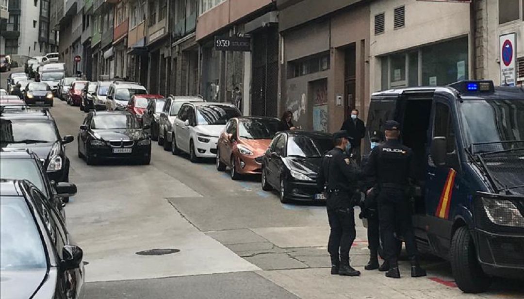Policía en La Falperra Policía en La Falperra