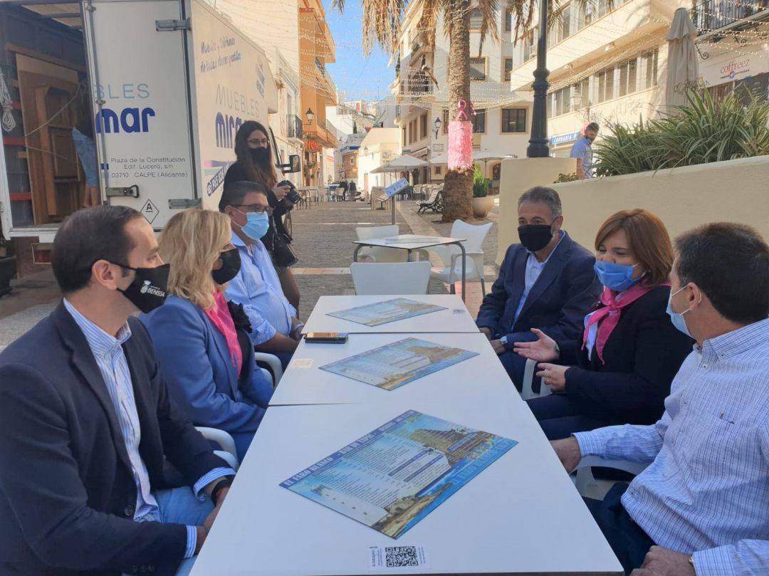 Isabel Bonig, presidenta del PPCV, visita Calp. Isabel Bonig, presidenta del PPCV, visita Calp.
