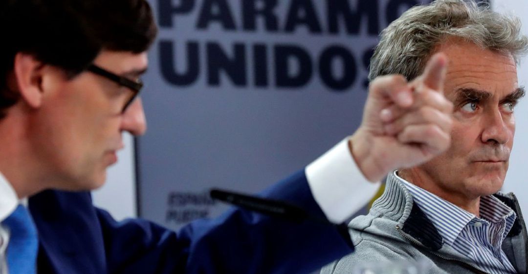 El ministro de Sanidad Salvador Illa, durante una rueda de prensa reciente sobre la evolución de la pandemia El ministro de Sanidad Salvador Illa, durante una rueda de prensa reciente sobre la evolución de la pandemia