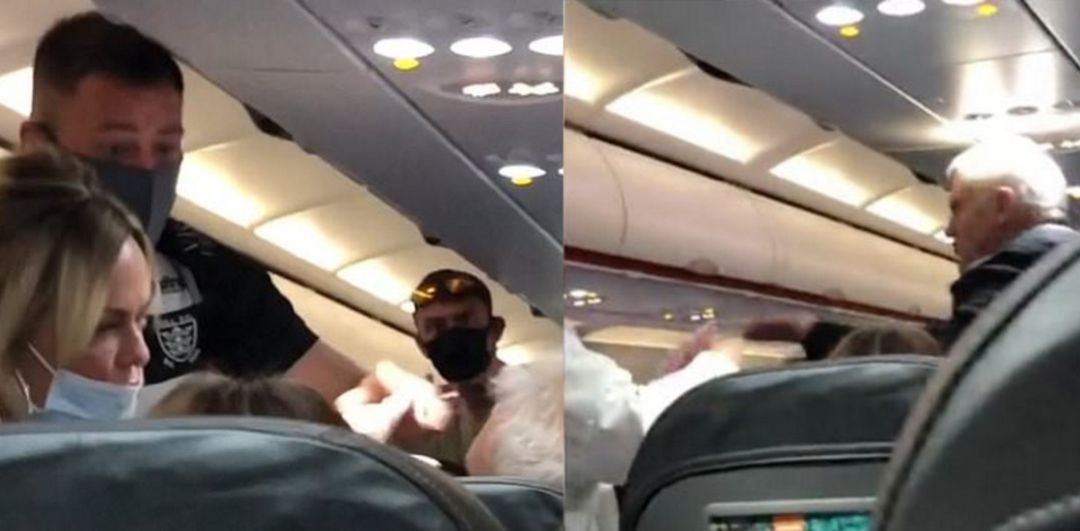 Imágenes de la pelea en un avión de EasyJet Imágenes de la pelea en un avión de EasyJet