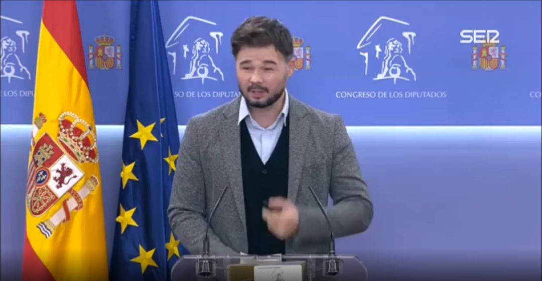Gabriel Rufián, en el Congreso de los diputados. Gabriel Rufián, en el Congreso de los diputados.