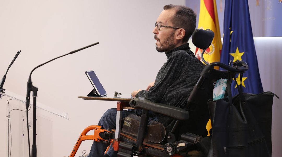 El portavoz de Unidas Podemos en el Congreso, Pablo Echenique. El portavoz de Unidas Podemos en el Congreso, Pablo Echenique.
