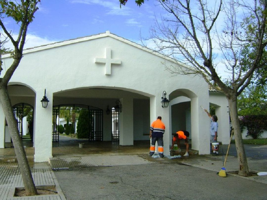Trabajos en el cementerio de Xàbia. Trabajos en el cementerio de Xàbia.