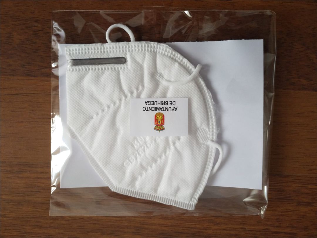 Mascarilla que reparte el Ayuntamiento de Brihuega Mascarilla que reparte el Ayuntamiento de Brihuega
