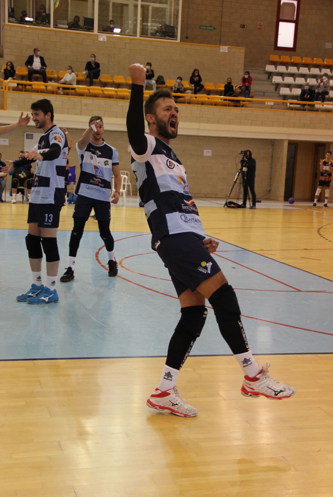 Manu Salvador, capitán del Río Duero Soria, durante un partido. Manu Salvador, capitán del Río Duero Soria, durante un partido.