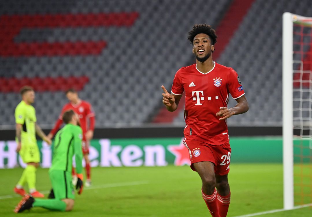 Coman celebra su segundo gol Coman celebra su segundo gol