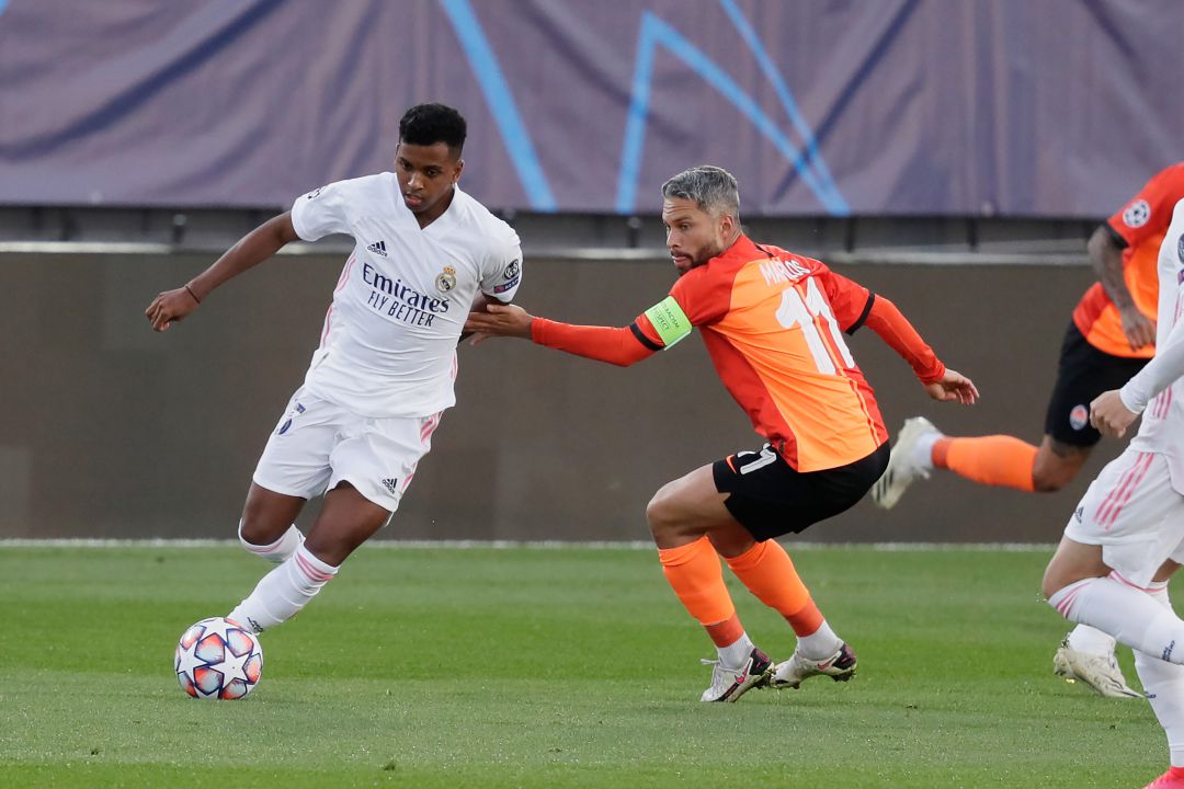 Rodrygo, en acción frente al Shakhtar Rodrygo, en acción frente al Shakhtar
