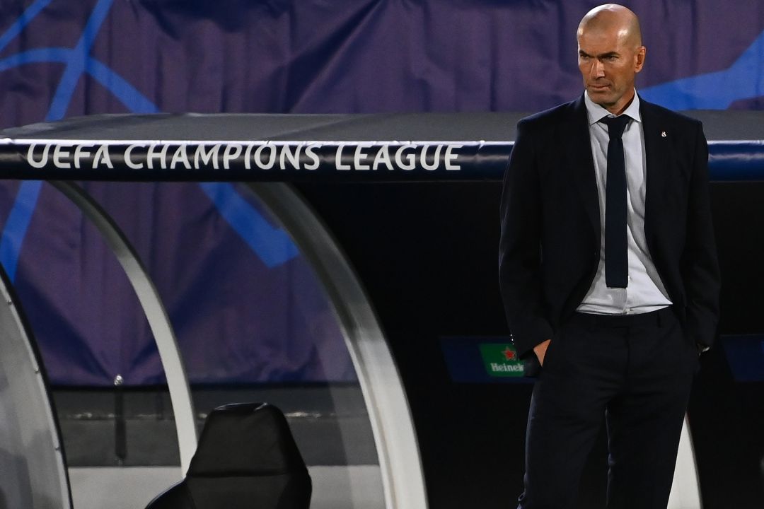 Zidane, durante el partido ante el Shakhtar. Zidane, durante el partido ante el Shakhtar.