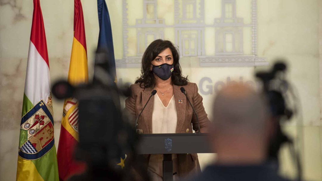 Concha Andreu en una comparecencia de prensa Concha Andreu en una comparecencia de prensa