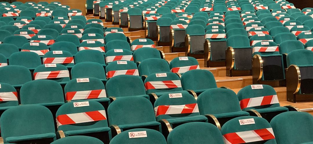 Imagen de archivo del auditorio de Valdepeñas (Ciudad Real), al 50% de su aforo Imagen de archivo del auditorio de Valdepeñas (Ciudad Real), al 50% de su aforo