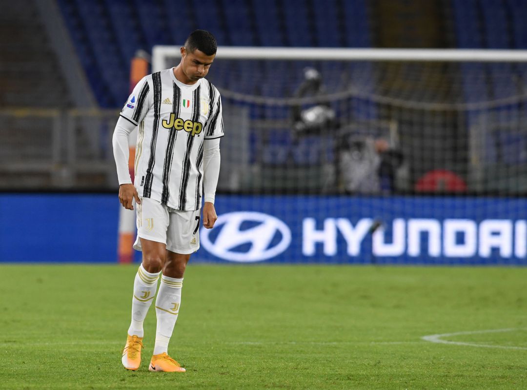 Cristiano Ronaldo, durante el partido contra la Roma. Cristiano Ronaldo, durante el partido contra la Roma.
