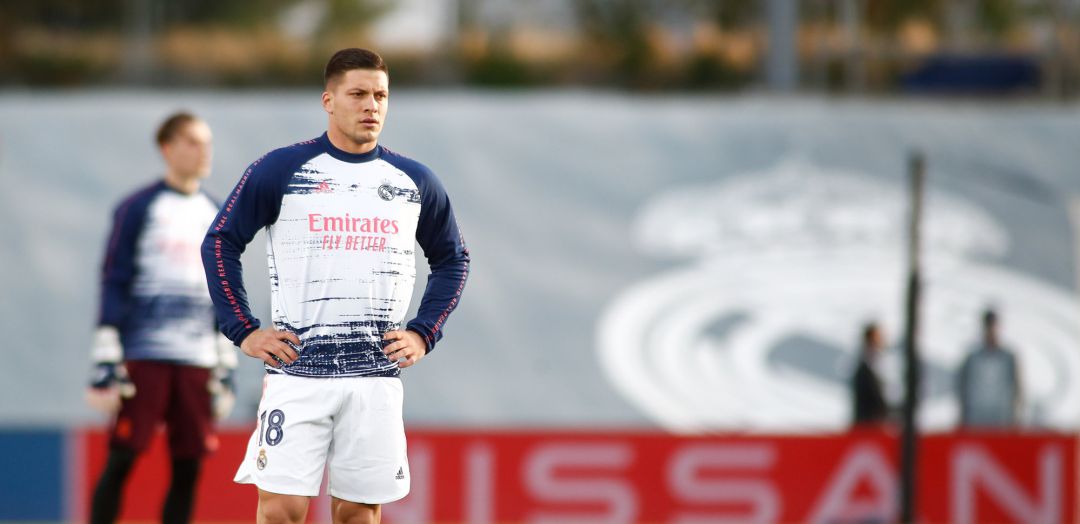 Luka Jovic en la previa del duelo ante el Shakhtar Donestk Luka Jovic en la previa del duelo ante el Shakhtar Donestk