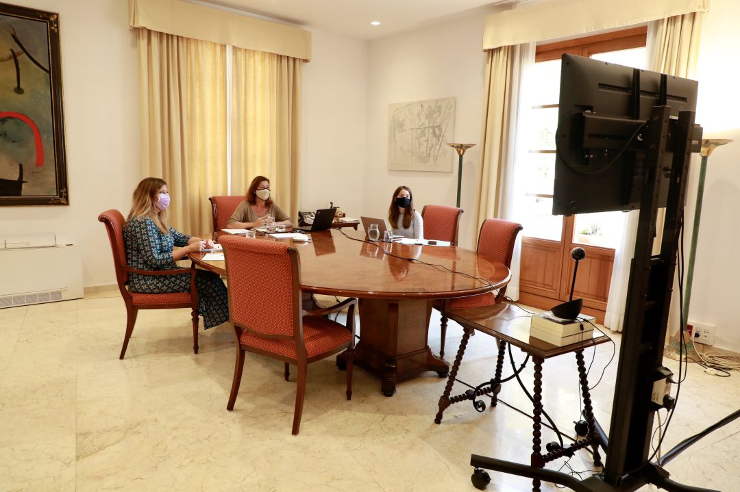 Imagen de la reunión de la presidenta del Govern con los consells Imagen de la reunión de la presidenta del Govern con los consells