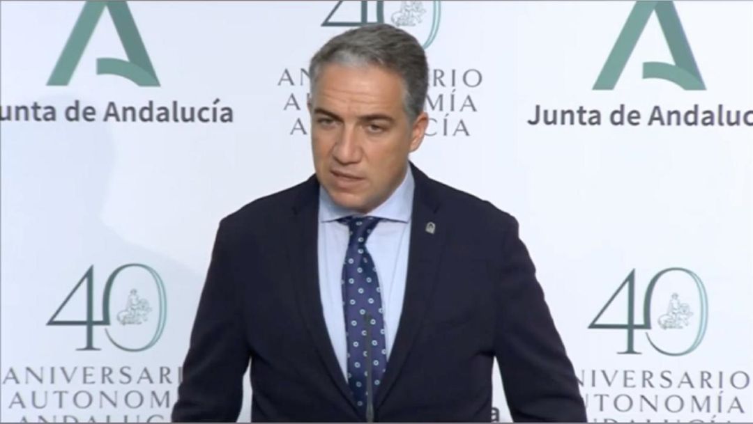 Elías Bendodo, consejero de Presidencia de la Junta de Andalucía Elías Bendodo, consejero de Presidencia de la Junta de Andalucía