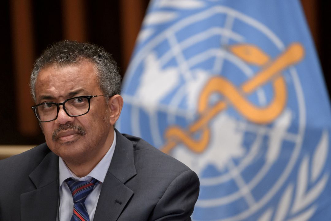 Imagen de archivo del director general de la OMS, Tedros Adhanom Ghebreyesus. Imagen de archivo del director general de la OMS, Tedros Adhanom Ghebreyesus.