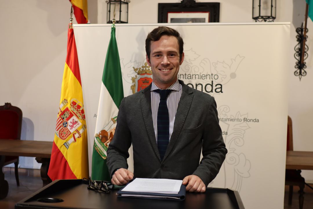 El concejal de Participación Ciudadana, Ignacio Alonso, durante la presentación de la iniciativa El concejal de Participación Ciudadana, Ignacio Alonso, durante la presentación de la iniciativa