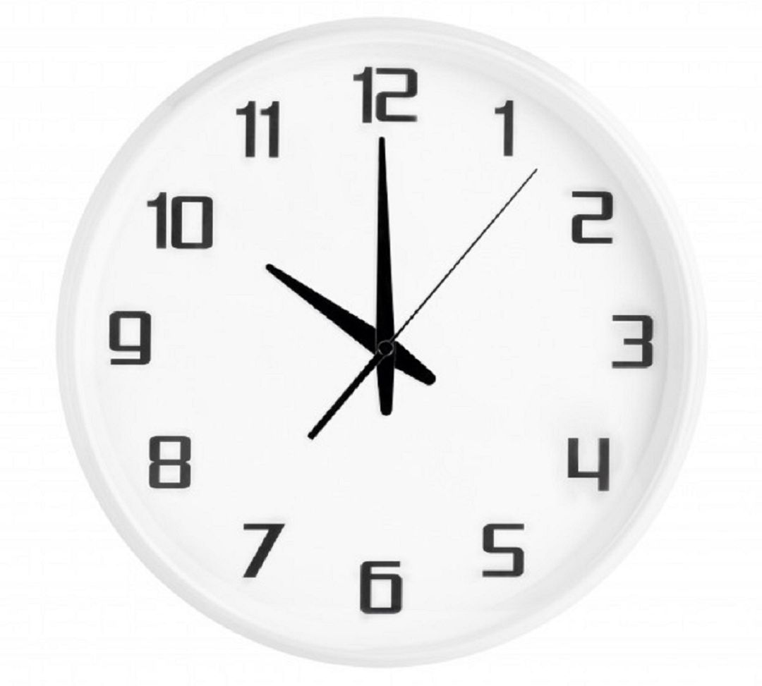 Un reloj marcando las 10 horas. Un reloj marcando las 10 horas.