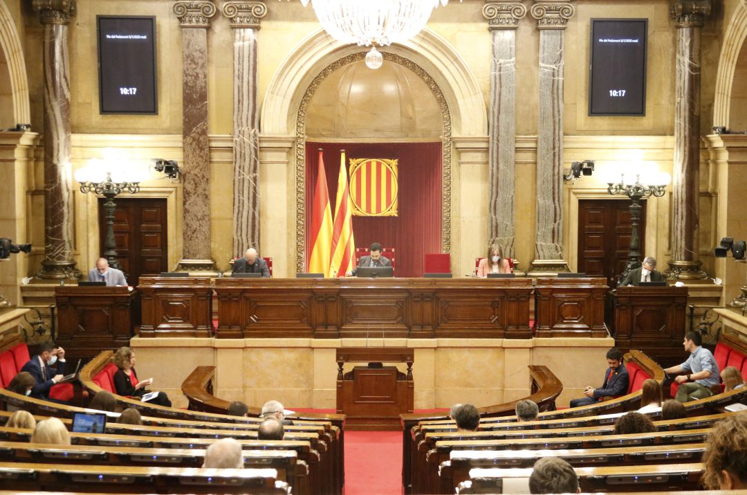 Hemicicle del Parlament el darrer 8 de juliol Hemicicle del Parlament el darrer 8 de juliol