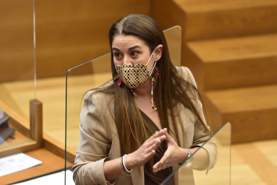 Mireia Mollà durante el pleno de les Corts Valencianes del 15 de octubre de 2020 Mireia Mollà durante el pleno de les Corts Valencianes del 15 de octubre de 2020