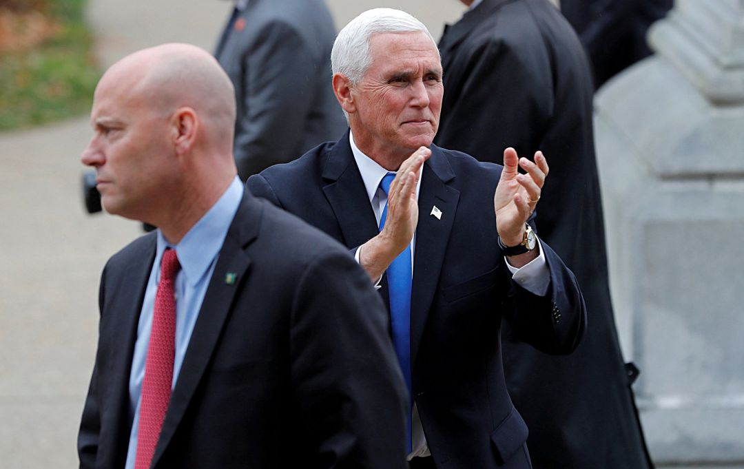 El vicepresidente de Estados Unidos, Mike Pence. El vicepresidente de Estados Unidos, Mike Pence.