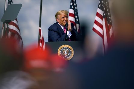 El presidente de EEUU, Donald Trump, en un mitin electoral en Carolina del Norte, que aporta 15 votos electorales en 2020 El presidente de EEUU, Donald Trump, en un mitin electoral en Carolina del Norte, que aporta 15 votos electorales en 2020
