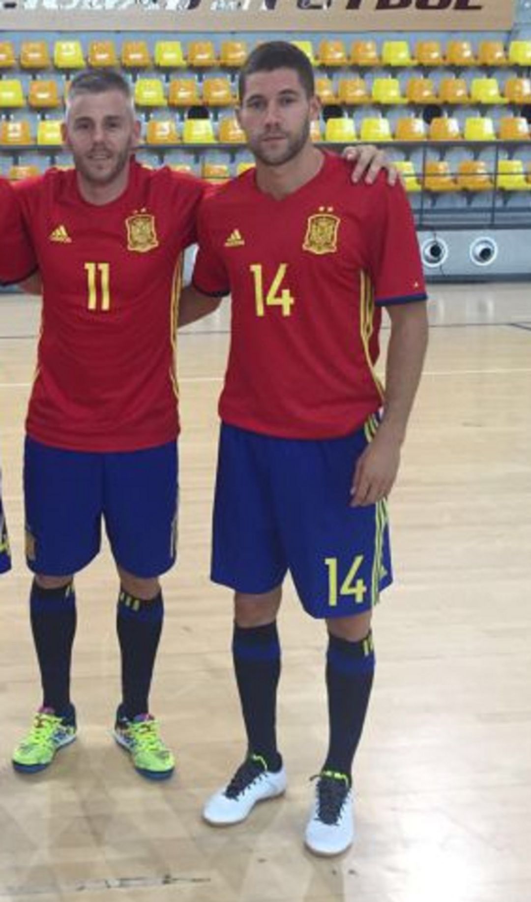 Miguelín y Raúl Campos, en una concentración con la Selección Española Miguelín y Raúl Campos, en una concentración con la Selección Española
