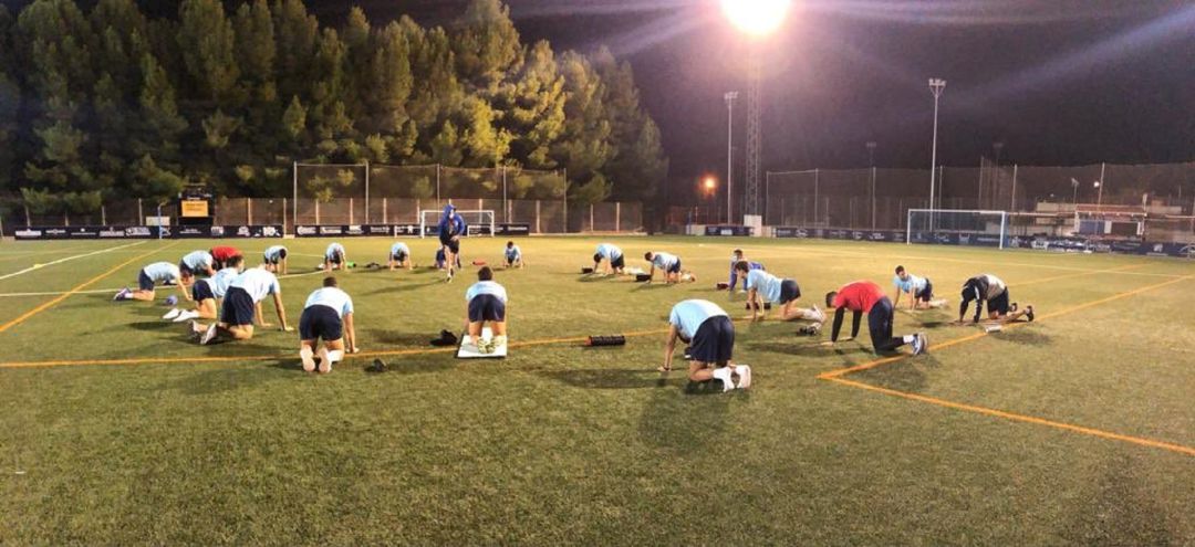 Un entrenamiendo del Archena Sport FC Un entrenamiendo del Archena Sport FC