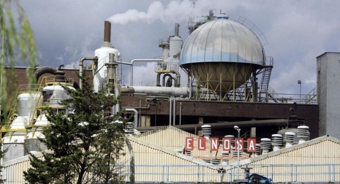 Elnosa, fábrica de cloro en Lourizán Pontevedra Elnosa, fábrica de cloro en Lourizán Pontevedra