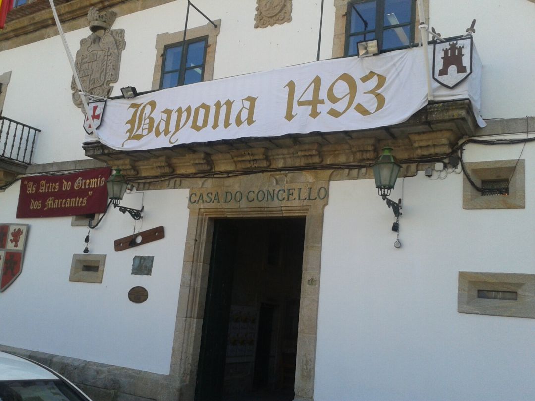 El Concello de Baiona durante la celebración de la Festa da Arribada El Concello de Baiona durante la celebración de la Festa da Arribada