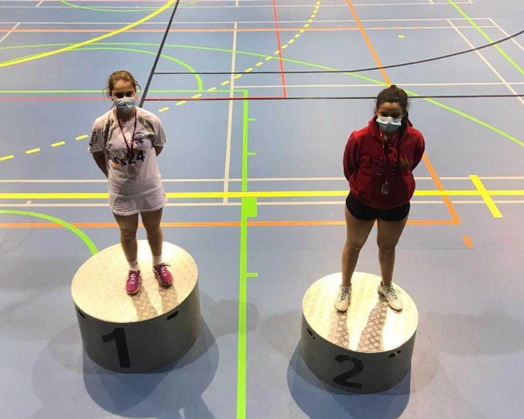 Daniela Corchón, en el primer puesto de la prueba sub 15 en Guadarrama. Daniela Corchón, en el primer puesto de la prueba sub 15 en Guadarrama.