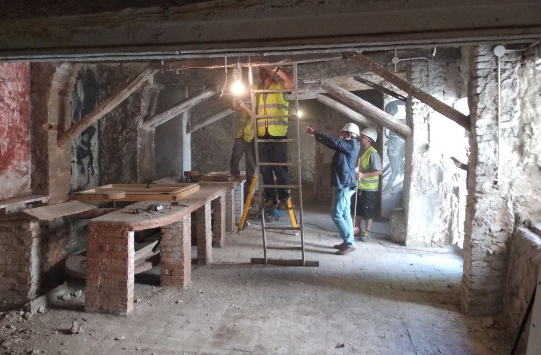 La restauración del alfar se prolongará en principio hasta enero La restauración del alfar se prolongará en principio hasta enero