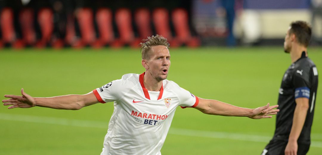 De Jong celebra el gol del partido De Jong celebra el gol del partido