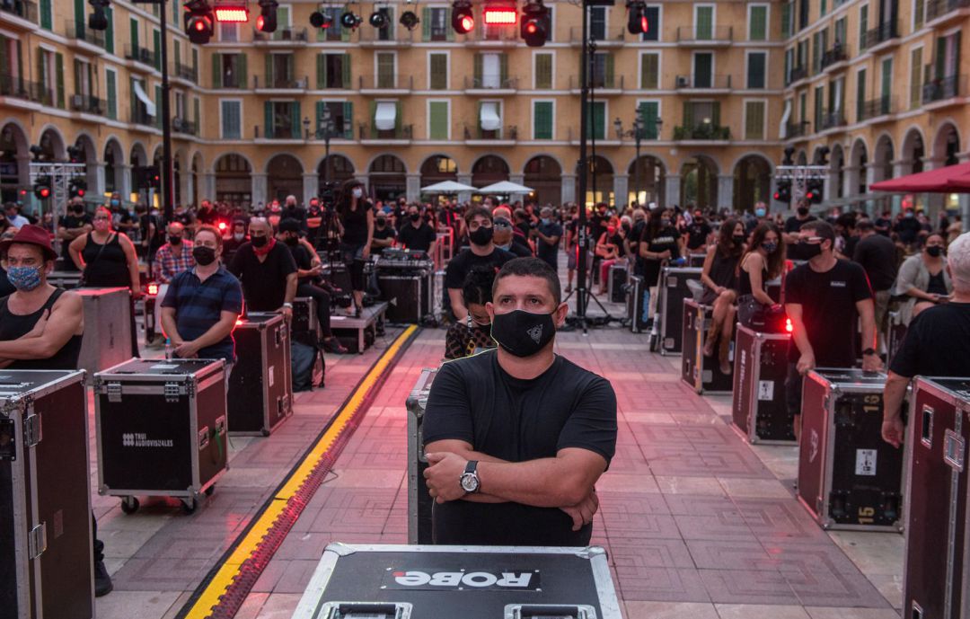 Imagen de las movilizaciones del sector de la música el pasado 27 de septiembre Imagen de las movilizaciones del sector de la música el pasado 27 de septiembre
