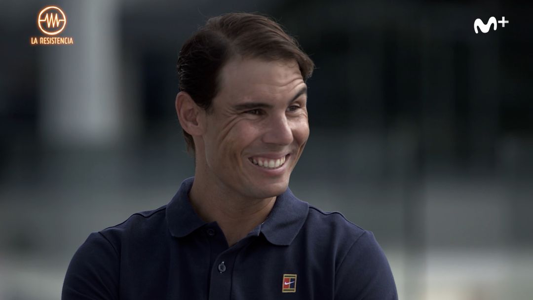 Rafa Nadal, durante su entrevista en La Resistencia. Rafa Nadal, durante su entrevista en La Resistencia.