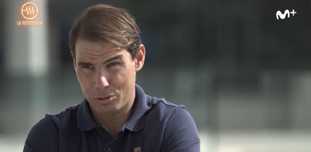 Rafa Nadal, durante la entrevista con David Broncano Rafa Nadal, durante la entrevista con David Broncano