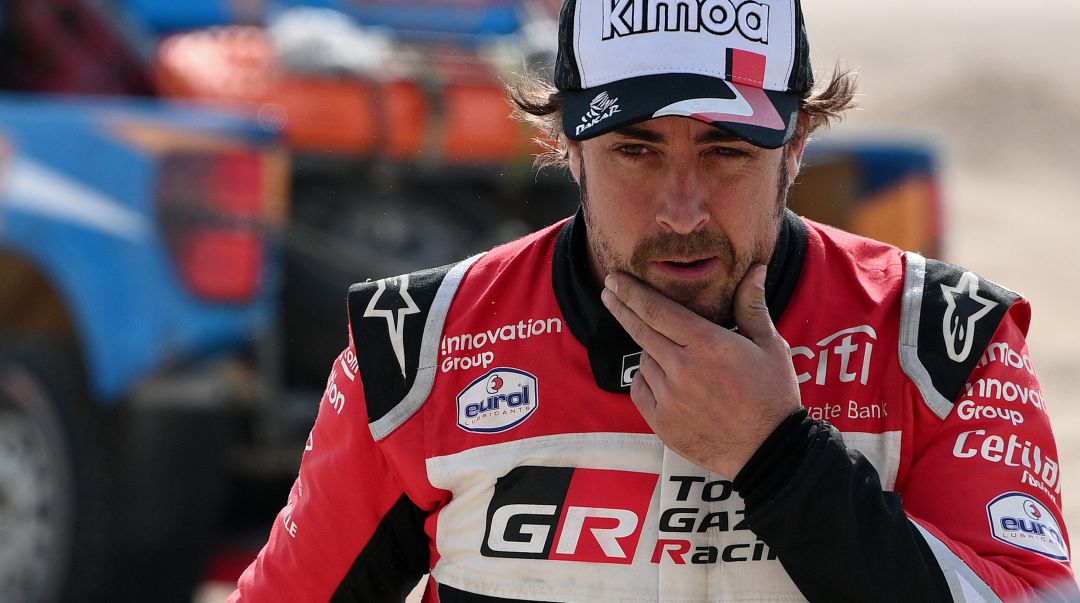 Fernando Alonso, durante su participación en el Rally Dakar. Fernando Alonso, durante su participación en el Rally Dakar.