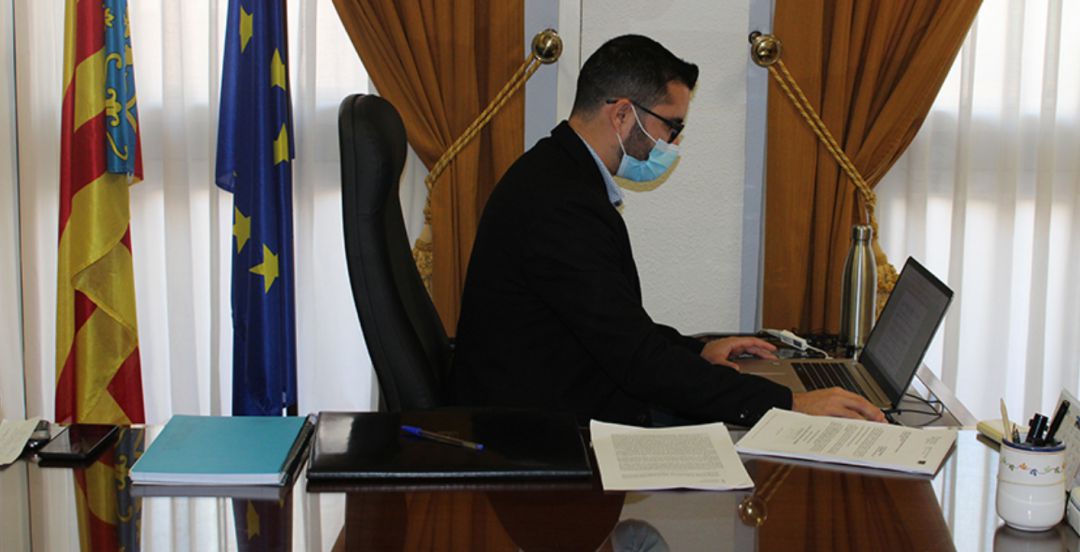 El alcalde de L'Alcora, Samuel Falomir El alcalde de L'Alcora, Samuel Falomir