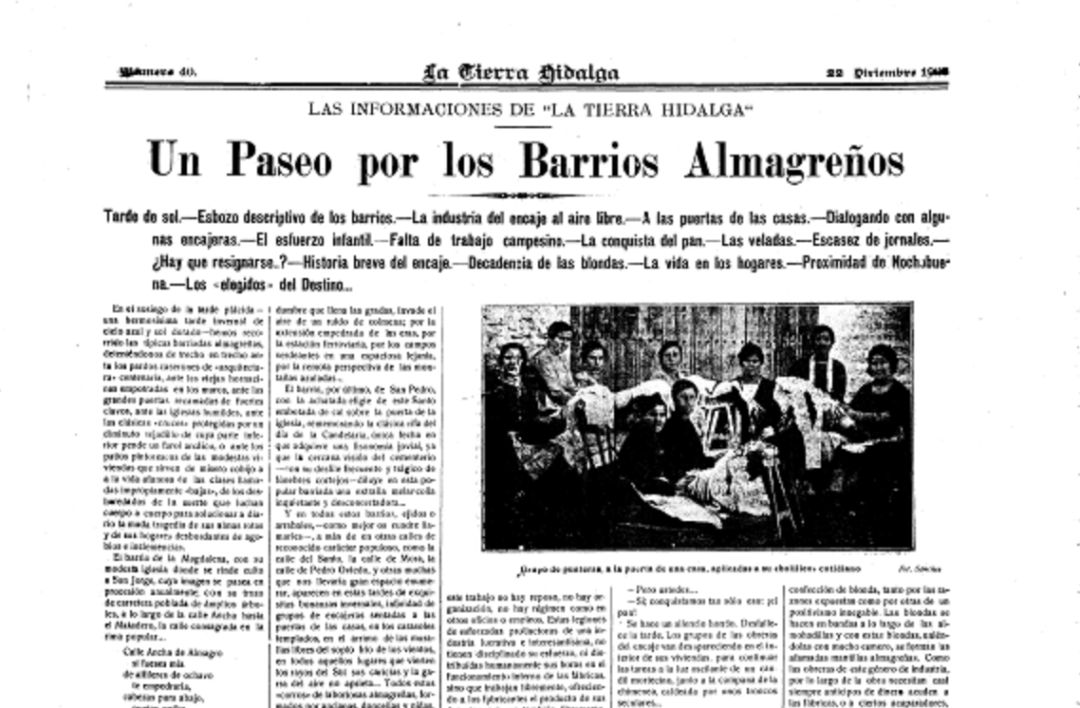 Portada del último número de la publicación 'La Tierra Hidalga' Portada del último número de la publicación 'La Tierra Hidalga'