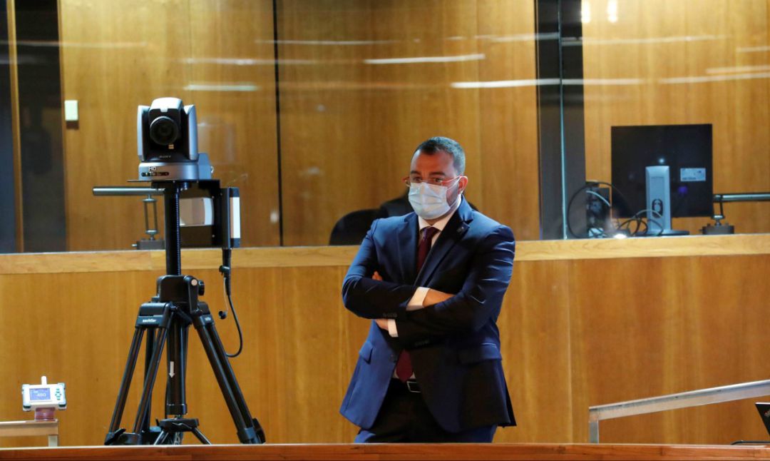 El presidente del Principado, Adrián Barbón, en la Junta. El presidente del Principado, Adrián Barbón, en la Junta.