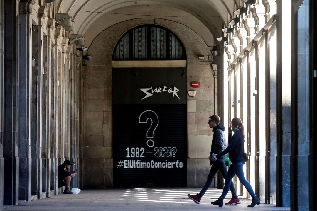 Vista de la sala de conciertos Sidecar de Barcelona, una de las salas que se ha sumado a la iniciativa titulada 'El último concierto' Vista de la sala de conciertos Sidecar de Barcelona, una de las salas que se ha sumado a la iniciativa titulada 'El último concierto'