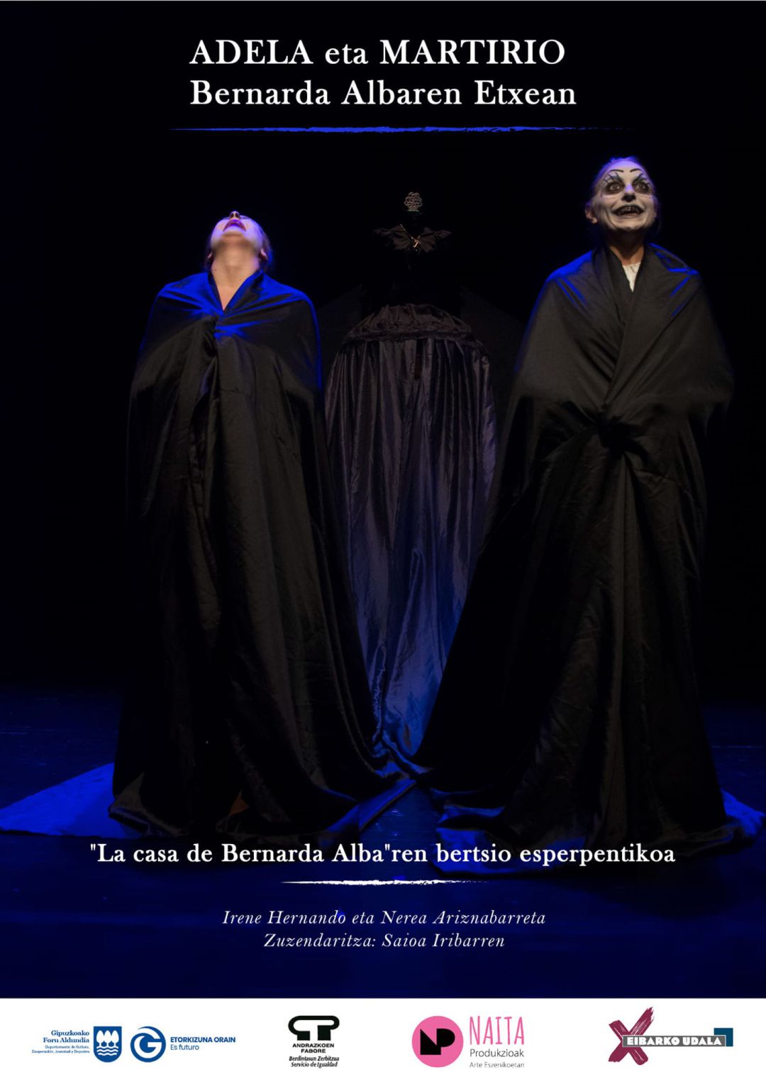 Detalle del cartel del montaje protagonizado por Nerea Ariznabarreta e Irene Hernando Detalle del cartel del montaje protagonizado por Nerea Ariznabarreta e Irene Hernando