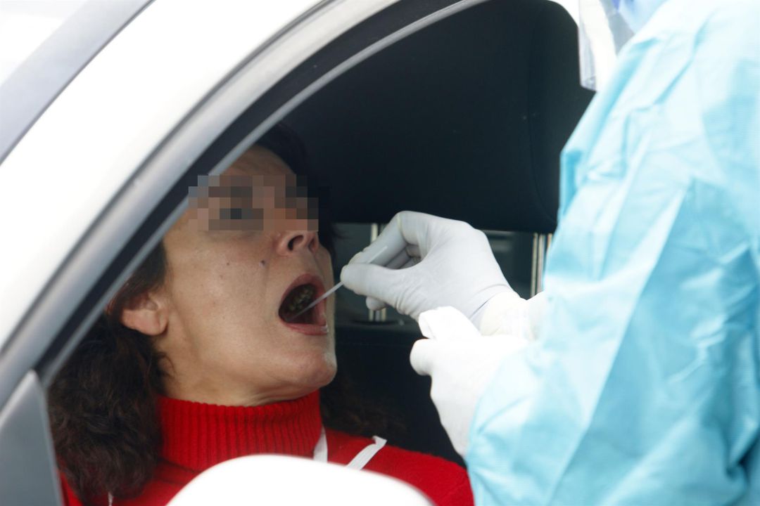 Realización de una prueba de Covid Realización de una prueba de Covid