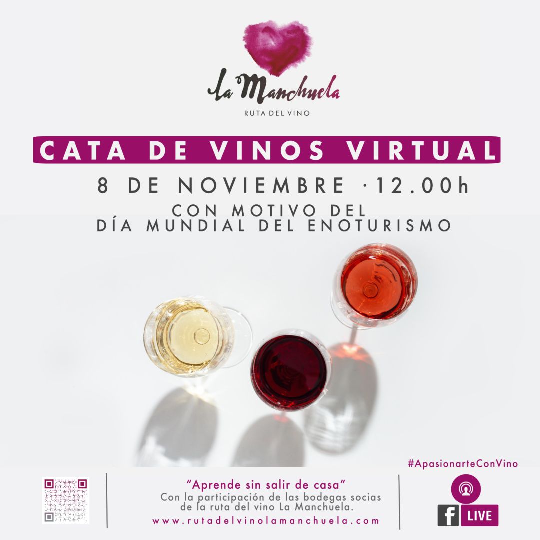 Cata de vinos virtual el 8 de noviembre Cata de vinos virtual el 8 de noviembre